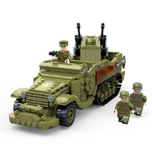Load image into Gallery viewer, 603PCS Military WW2 M16 MGMC Halftrack Vehicle Figure Model Toy Building Block Brick Gift Kids Compatible Lego
