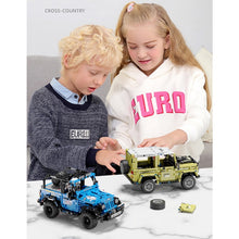 Load image into Gallery viewer, MOC Technic Pull Back Jeep FJ Defender Cruiser SUV Off Road Car Vehicle Model Toy Building Block Brick Gift Kids Compatible Lego
