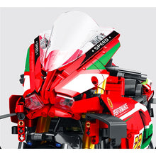 Load image into Gallery viewer, 1966PCS MOC Technic Large Ducati Panigale V4R Motorcycle Motor Bike Model Toy Building Block Brick Gift Kids Compatible Lego 1:5
