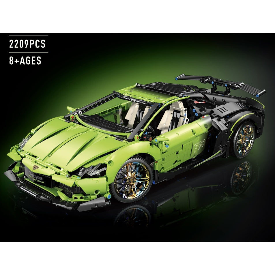 2209PCS MOC Technic Speed Sian Super Racing Sports Car Model Toy Building Block Brick Gift Kids Compatible Lego 1:10