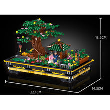 Load image into Gallery viewer, 1008PCS Bonsai Mini Chinese Scholar Tree Park Figures Model Building Block Brick Toy Display Gift Set Kids New Compatible Lego
