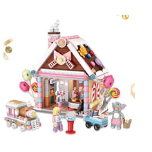 Load image into Gallery viewer, 781PCS Micro Mini Christmas Candy House Shop Store Model Toy Figures Building Block Brick Gift Set Kids New
