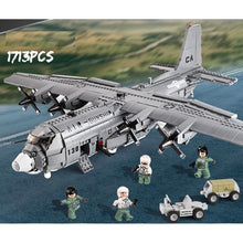 Load image into Gallery viewer, 1713PCS Military Lockheed AC130 Air Gunship Plane Figures Model Toy Building Block Brick Gift Kids Compatible Lego
