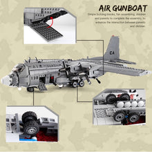 Load image into Gallery viewer, 1713PCS Military Lockheed AC130 Air Gunship Plane Figures Model Toy Building Block Brick Gift Kids Compatible Lego

