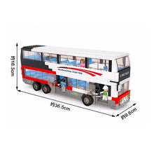 Load image into Gallery viewer, 741PCS MOC City Tour Double Decker Bus Figure Model Toy Building Block Brick Gift Kids Compatible Lego
