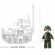 Load image into Gallery viewer, 245PCS Military WW2 Wiesel Airborne Combat Vehicle Figure Model Toy Building Block Brick Gift Kids Compatible Lego
