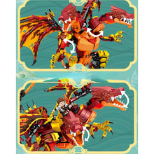 Load image into Gallery viewer, 738PCS MOC Ninja Red Twin Head Dragon Figure Model Toy Building Block Brick Gift Kids Compatible Lego
