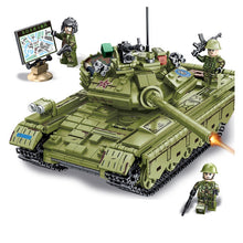 Load image into Gallery viewer, 812PCS Military WW2 Type 59 Medium Tank Figure Model Toy Building Block Brick Gift Kids Compatible Lego
