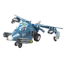 Load image into Gallery viewer, 268PCS MOC Military WW2 Pull Back Slug Flyer Air Fighter Plane Figure Model Toy Building Block Brick Gift Kids Compatible Lego
