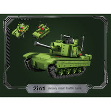 Load image into Gallery viewer, 545PCS Military WW2 4in3 Z-9 Tank Air Fighter Aircraft Helicopter Model Toy Building Block Brick Gift Kids Compatible Lego

