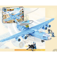 Load image into Gallery viewer, 256PCS Military WW2 KJ-2000 Mainring AWACS Air Plane Figure Model Toy Building Block Brick Gift Kids Compatible Lego
