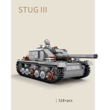 Load image into Gallery viewer, 518PCS Military Stug III Tank Model Figures Building Block Brick Gift Set Kids New Compatible Lego
