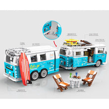 Load image into Gallery viewer, 2775PCS MOC Technic VW T2 Camper Van Travel Car Model Toy Building Block Brick Gift Kids Compatible Lego
