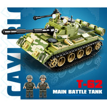Load image into Gallery viewer, 427PCS Military WW2 T-62 Main Battle Tank Figure Model Toy Building Block Brick Gift Kids Compatible Lego
