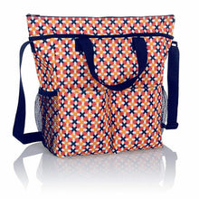 Load image into Gallery viewer, Thirty One Crossbody Organizing Utility Travel Mummy Tote Bag Zip Top 31 Gift in Tropical Twist

