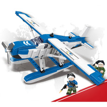 Load image into Gallery viewer, 401PCS Military WW2 Float Seaplane Aircraft Figure Model Toy Building Block Brick Gift Kids Compatible Lego
