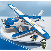 Load image into Gallery viewer, 401PCS Military WW2 Float Seaplane Aircraft Figure Model Toy Building Block Brick Gift Kids Compatible Lego
