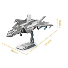 Load image into Gallery viewer, 1586PCS Military WW2 Shenyang J-31 Gyrfalcon Air Plane Fighter Figure Stand Model Toy Building Block Brick Gift Kids Compatible Lego
