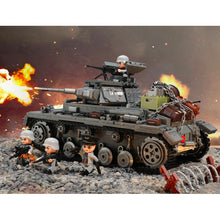 Load image into Gallery viewer, 1058PCS Military WW2 Panzerkampfwagen III Ausf Tank Figure Model Toy Building Block Brick Gift Kids Compatible Lego
