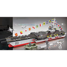 Load image into Gallery viewer, 911PCS Military WW2 Fujian Class 003 Aircraft Carrier Figure Model Toy Building Block Brick Gift Kids Compatible Lego
