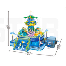 Load image into Gallery viewer, 1396PCS MOC City Funfair Amusement Park Roundabout Carrousel Figure Model Toy Building Block Brick Gift Kids Compatible Lego
