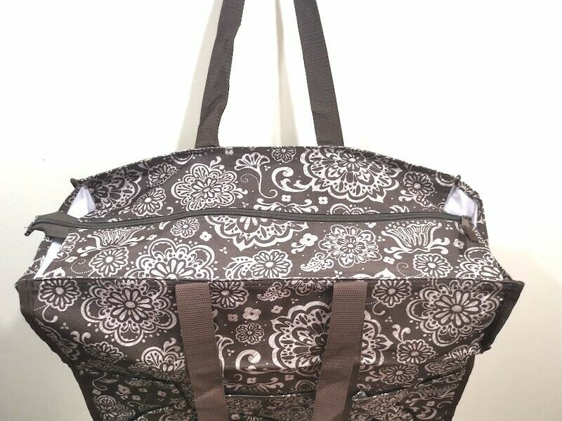 Thirty One Super Organizing Zip Top Utility tote bag 31 Gift in Woodbl –  mycrazybuy store