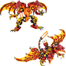 Load image into Gallery viewer, 738PCS MOC Ninja Red Twin Head Dragon Figure Model Toy Building Block Brick Gift Kids Compatible Lego
