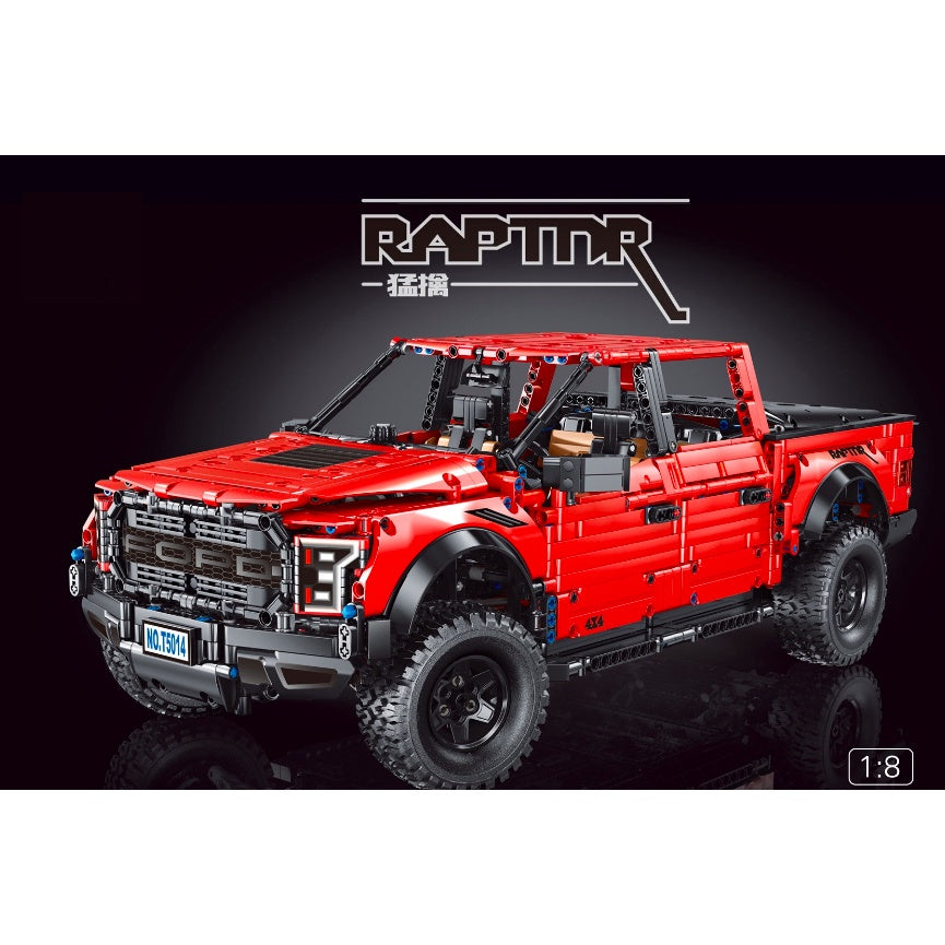 3249PCS MOC Technic Red F150 Raptor SUV Pick Up Car Truck Model Toy Building Block Brick Gift Kids Compatible Lego
