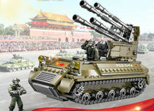 Load image into Gallery viewer, 489PCS Military Air Defense Gun Tank Building Block Brick Figure Model Educational Toy Fully Compatible With Lego
