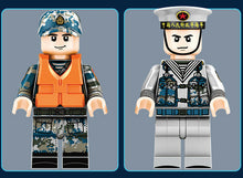 Load image into Gallery viewer, 367PCS Military PLA NAVY Amphibious Assault ship LHA Building Block Figure Model Fully Compatible With Lego

