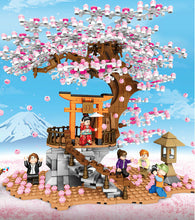 Load image into Gallery viewer, 1167PCS City Street Japan Sakura Cherry Tree Building Blocks Model Educational Toy Figures Fully Compatible With Lego
