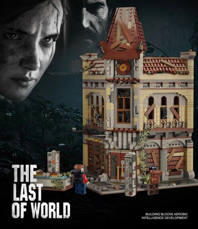 2193PCS City Town Corner Ruins Theater Building Blocks Educational Toy Model Bricks Figures Fully Compatible With Lego