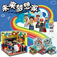 Load image into Gallery viewer, 6PCS Set DIY Mini Future Dreamers Career Educational Toy Building Blocks Brick Action Figure Fully Compatible With Lego
