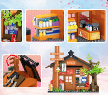 Load image into Gallery viewer, 530PCS MOC Mini Japanese Grocery Store House Building Blocks Educational Toy Model Bricks Fully Compatible With Lego
