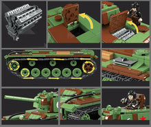 Load image into Gallery viewer, 766PCS KV-1 Heavy Panzer Tank Model Building Blocks Bricks WW2 Soldier Figure Fully Compatible With Lego
