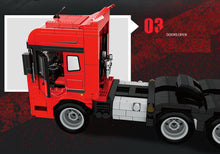 Load image into Gallery viewer, 716PCS MOC Semi Trailer Towing Container Truck Building Block Brick Model Educational Toy Fully
