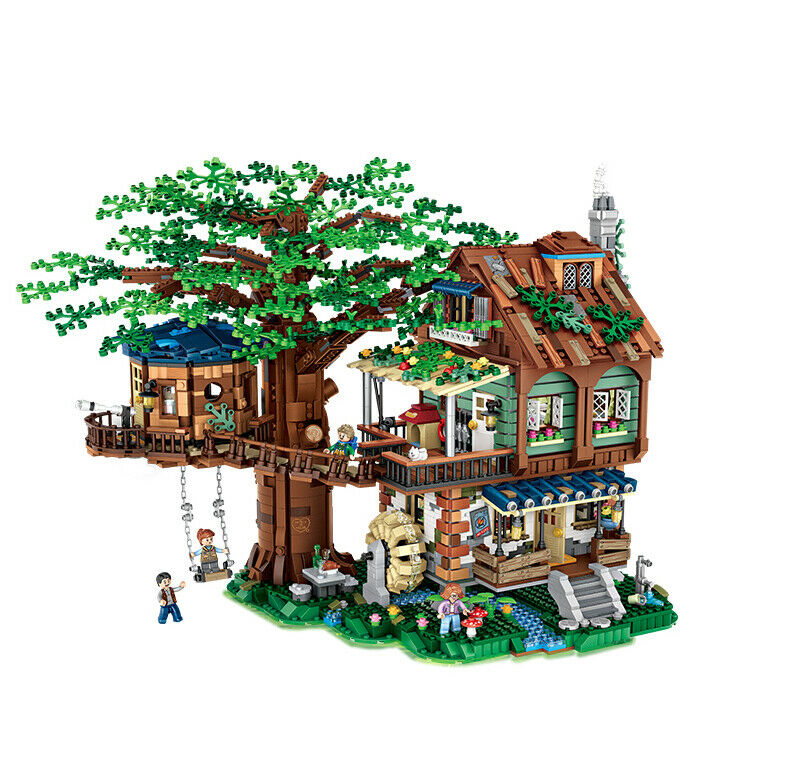 4761PCS MOC Mini Tree House Home Cute Building Blocks Model Brick Figures Fully Compatible With Lego