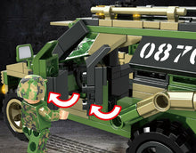 Load image into Gallery viewer, 350PCS Military Warrior Armored Off Road Car Building Block Brick Model Figures Fully
