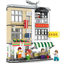 Load image into Gallery viewer, 552PCS MOC City Street Hongkong House Store Building Blocks Bricks Model Figures Fully Compatible With Lego
