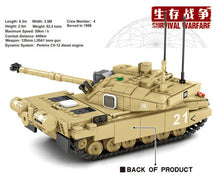 Load image into Gallery viewer, 904PCS Military FV4034 Challenger Main Battle Tank Building Blocks Model Brick Fully Compatible With Lego
