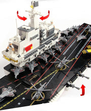 Load image into Gallery viewer, 1904PCS Military Liaoning Aircraft Carrier Building Block Brick Figure Educational Toy Model Fully Compatible With Lego
