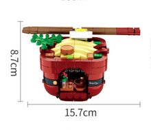 Load image into Gallery viewer, 345PCS City Street Ramen Noodle Store Shop Building Blocks Brick Model Figure Fully Compatible With Lego
