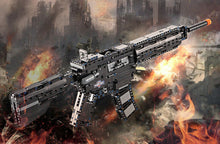 Load image into Gallery viewer, 621PCS Military M4A1 Assault Rifle Scar Gun Building Blocks Bricks Model Educational Toy Fully

