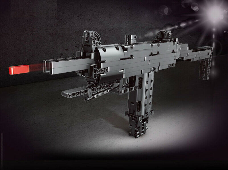 796PCS Military UZI Uzis Gun Submachine Building Blocks Bricks Model Educational Toy Fully Compatible With Lego