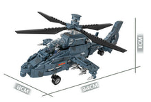 Load image into Gallery viewer, 438PCS Military Black Hurricane Z19 Attack Helicopter Building Block Brick Model Fully
