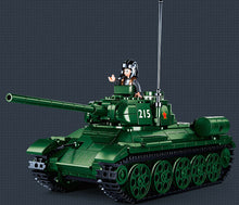 Load image into Gallery viewer, 497PCS Military T34 85 215 Tank Building Block Brick Figures Model Educational Toy Fully
