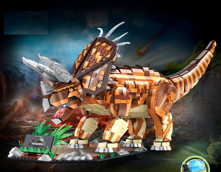 2116PCS Triceratops Dinosaur Building Blocks Bricks Figure Model Educational Toy Fully Compatible With Lego