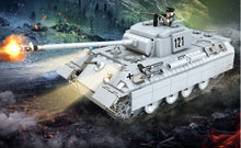Load image into Gallery viewer, 990PCS WW2 Panzerkampfwagen V Panther Tank Building Blocks Soldier Figures Model Fully Compatible With Lego
