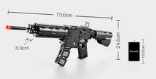Load image into Gallery viewer, 621PCS Military M4A1 Assault Rifle Scar Gun Building Blocks Bricks Model Educational Toy Fully
