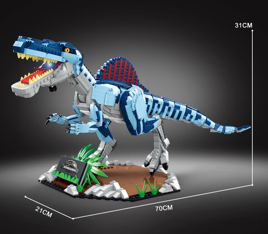 2086PCS Spinosaurus Dinosaur Building Blocks Bricks Figure Model